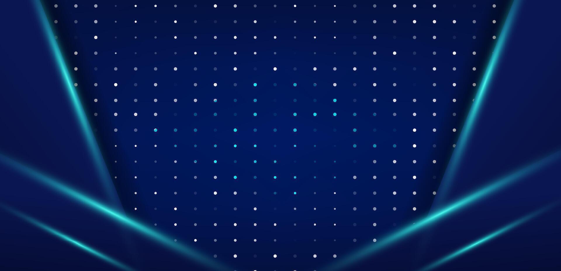 Digital Blue Technology Grid Abstract Background Presentation vector