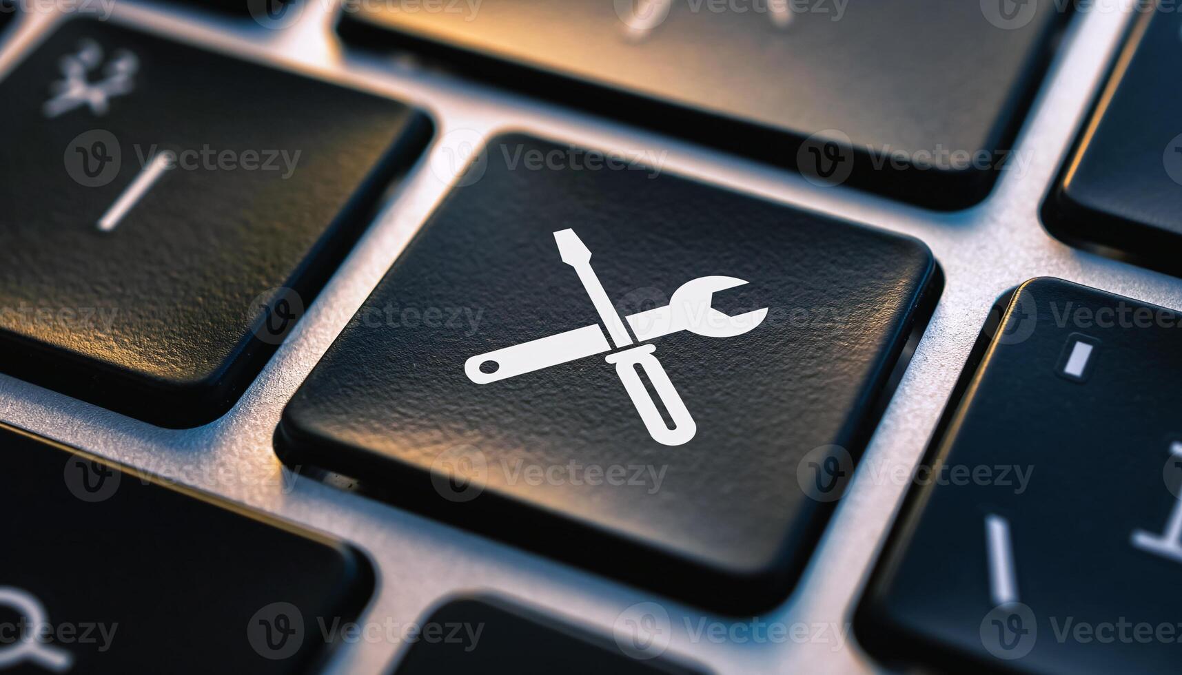Computer Keyboard Maintenance Button Technical Support and IT Services photo