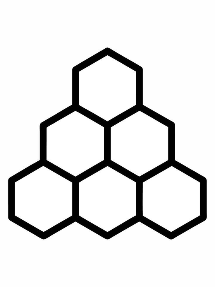 Interlocking Hexagonal Grid vector