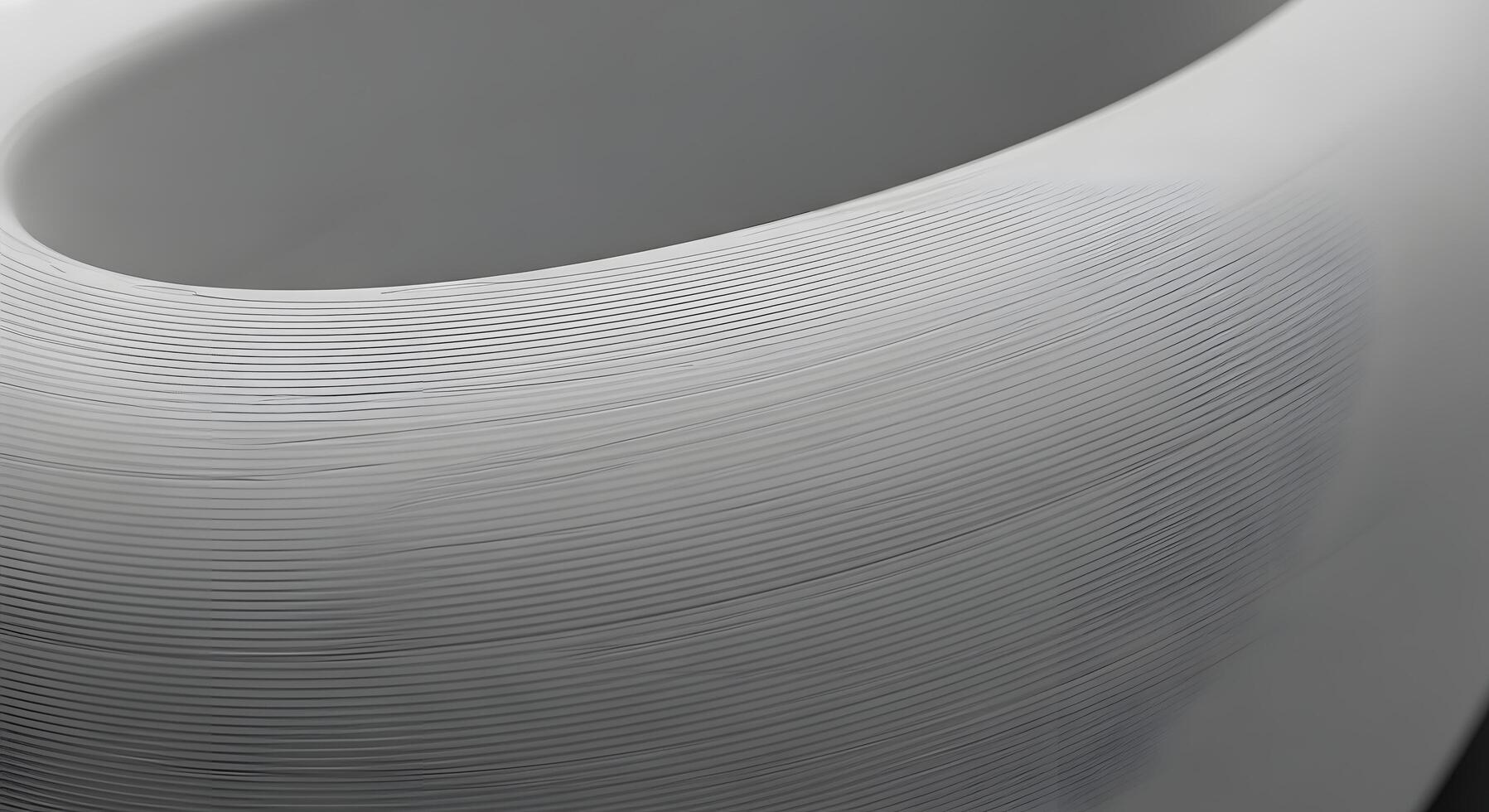 Abstract layered texture with delicate, curving lines creating a minimalist pattern and modern design element, showcasing smooth geometric depth and surface detail photo