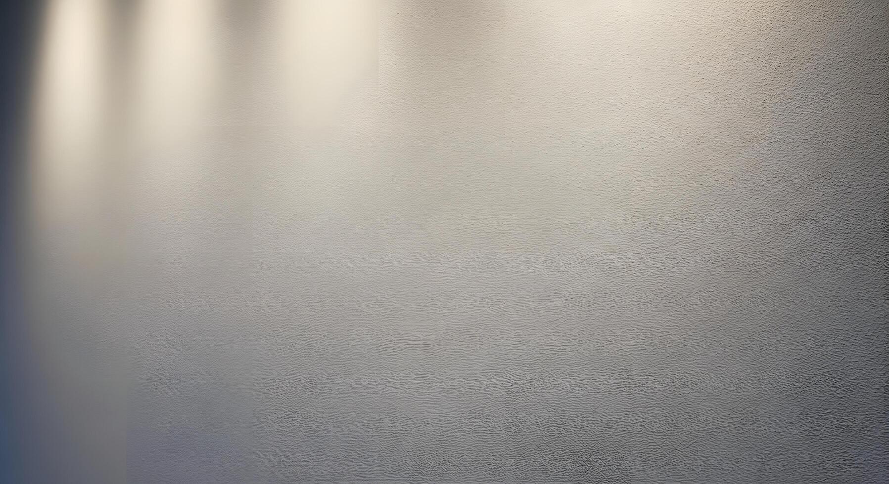 Subtle light gray textured wall background illuminated by soft spotlights, perfect for presentations, product displays, or elegant design backdrops with ample copy space photo