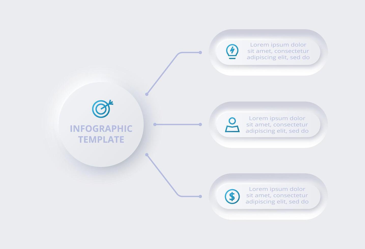 Infographic template for data visualization vector