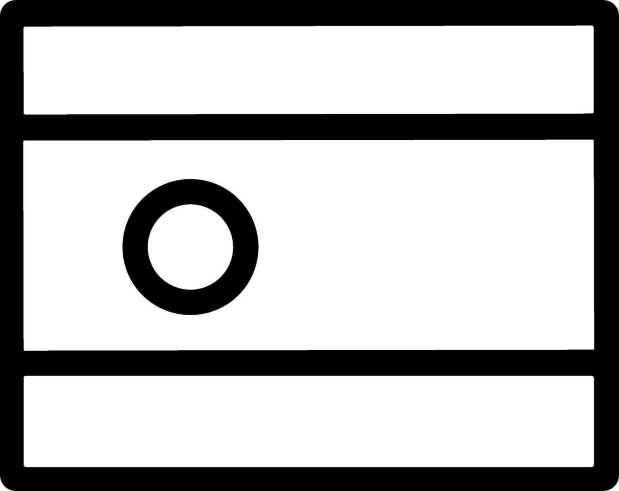 Outline Simple Switch Button Panel Control Interface Element Icon vector