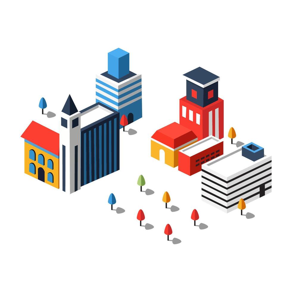 Buildings Block for project purpose vector