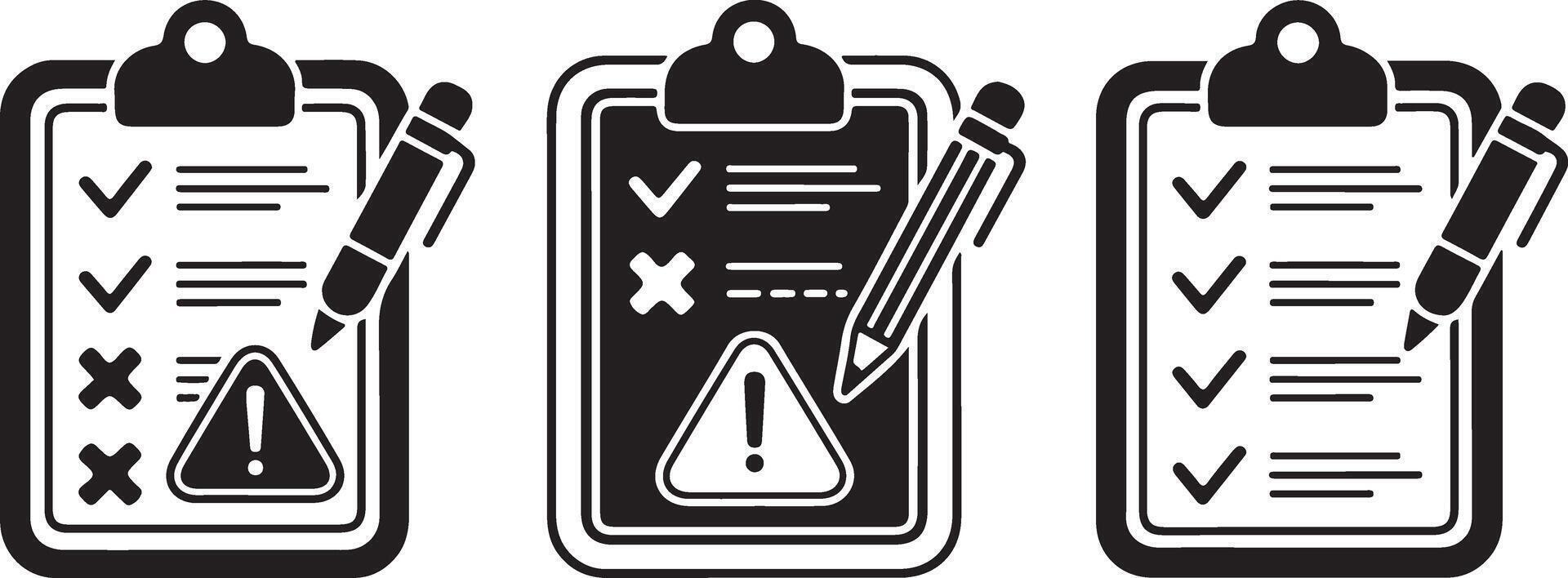 Checklist with Pen Symbolizes Task Management and Regulatory Compliance Process vector
