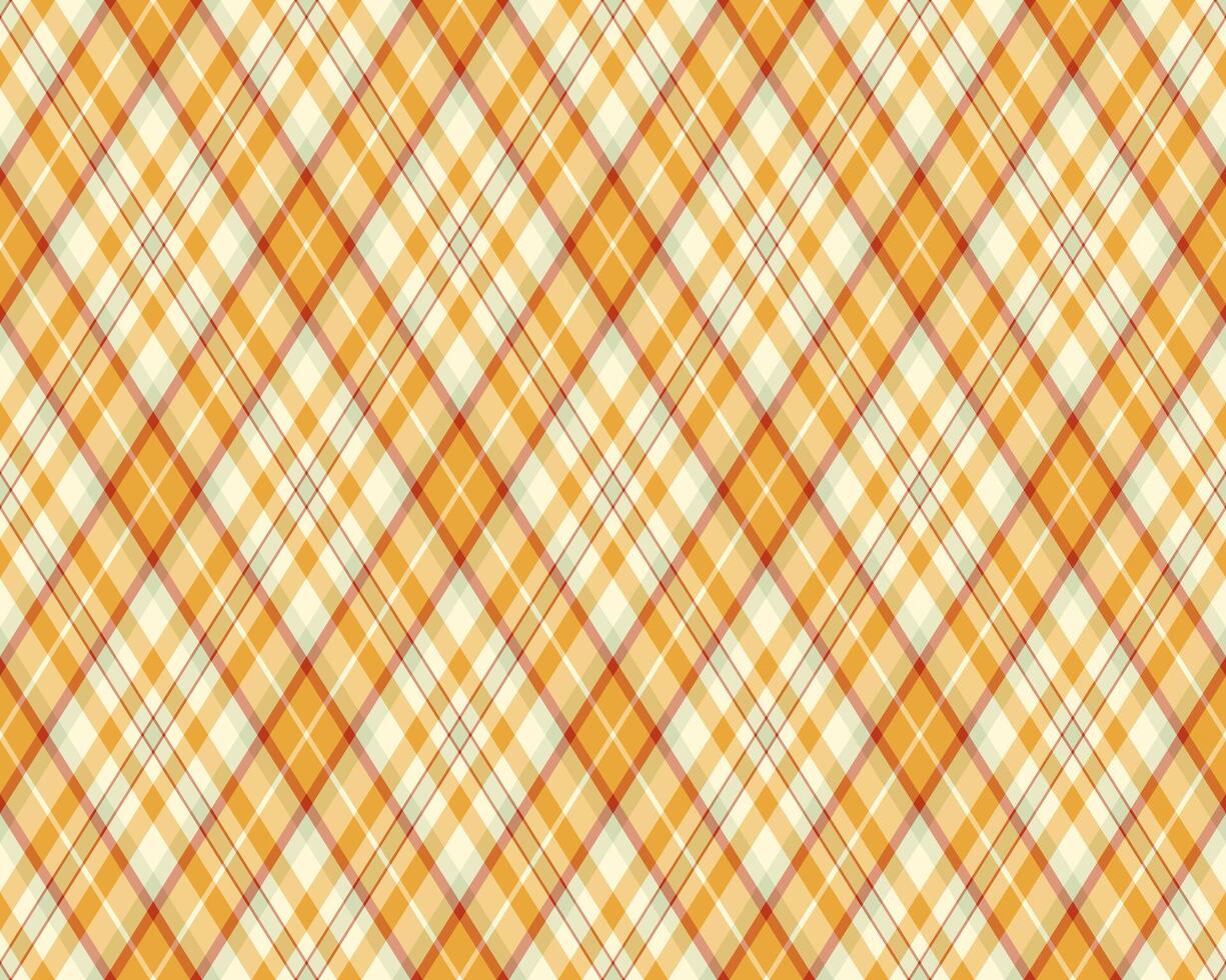 Warm, autumnal diagonal plaid pattern. Perfect for textile designs, website backgrounds, or fallthemed projects. vector