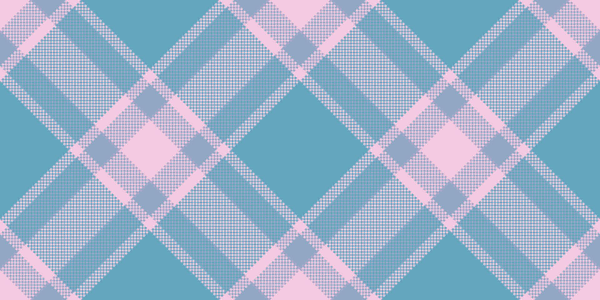 Soft, light tartan pattern in calming blue and pink hues. Seamless texture ideal for backgrounds, fabrics, or design projects needing a classic yet modern touch. vector