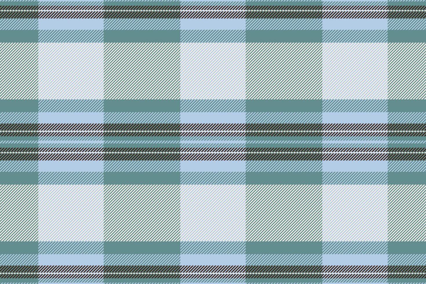 Tissue texture check plaid, selection textile pattern tartan. Drawing background seamless fabric in cyan and light colors. vector