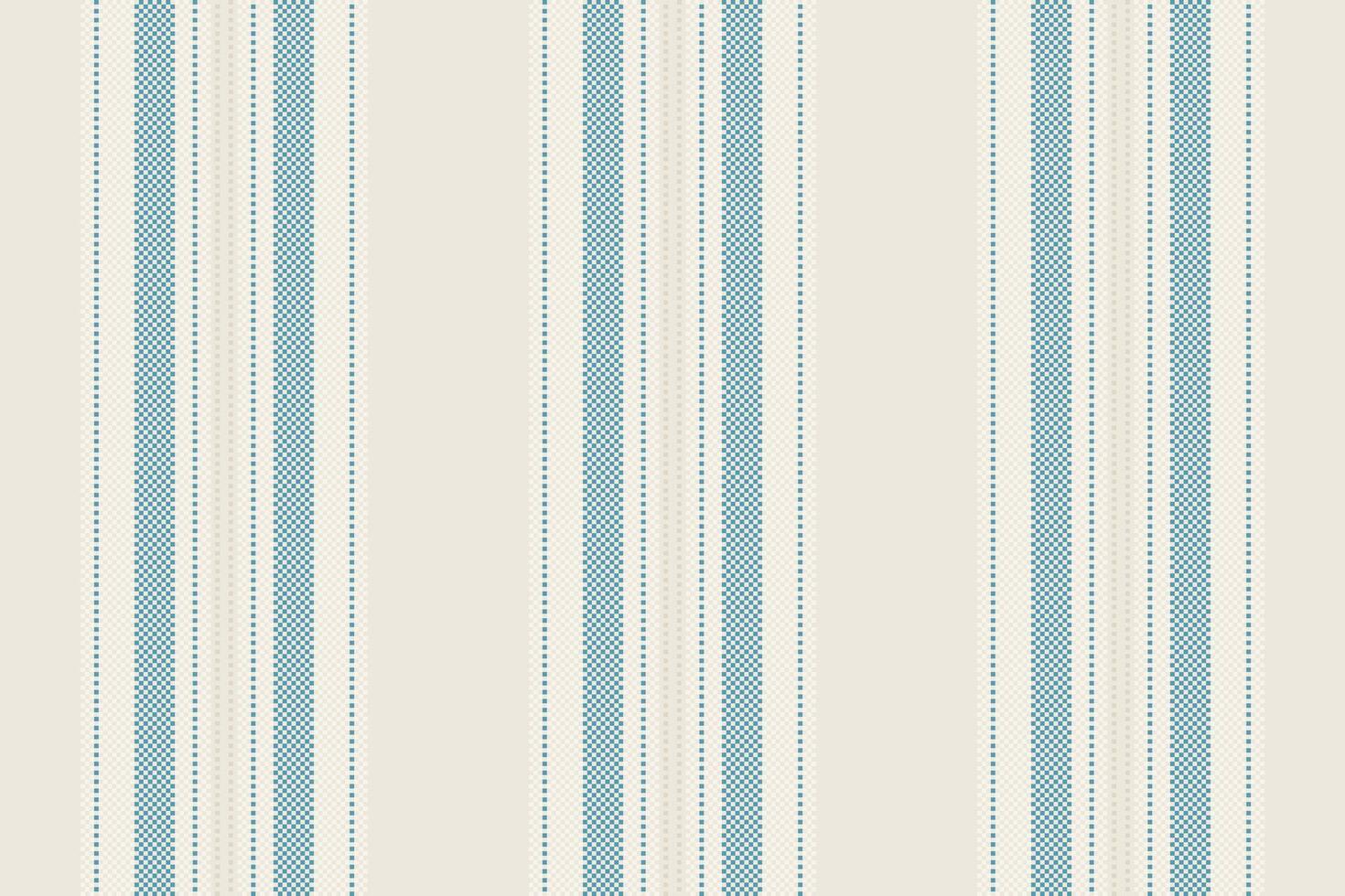 Classic striped pattern. Seamless backdrop with vertical blue lines and neutral cream base. Perfect for textiles, wallpaper, and design projects. vector