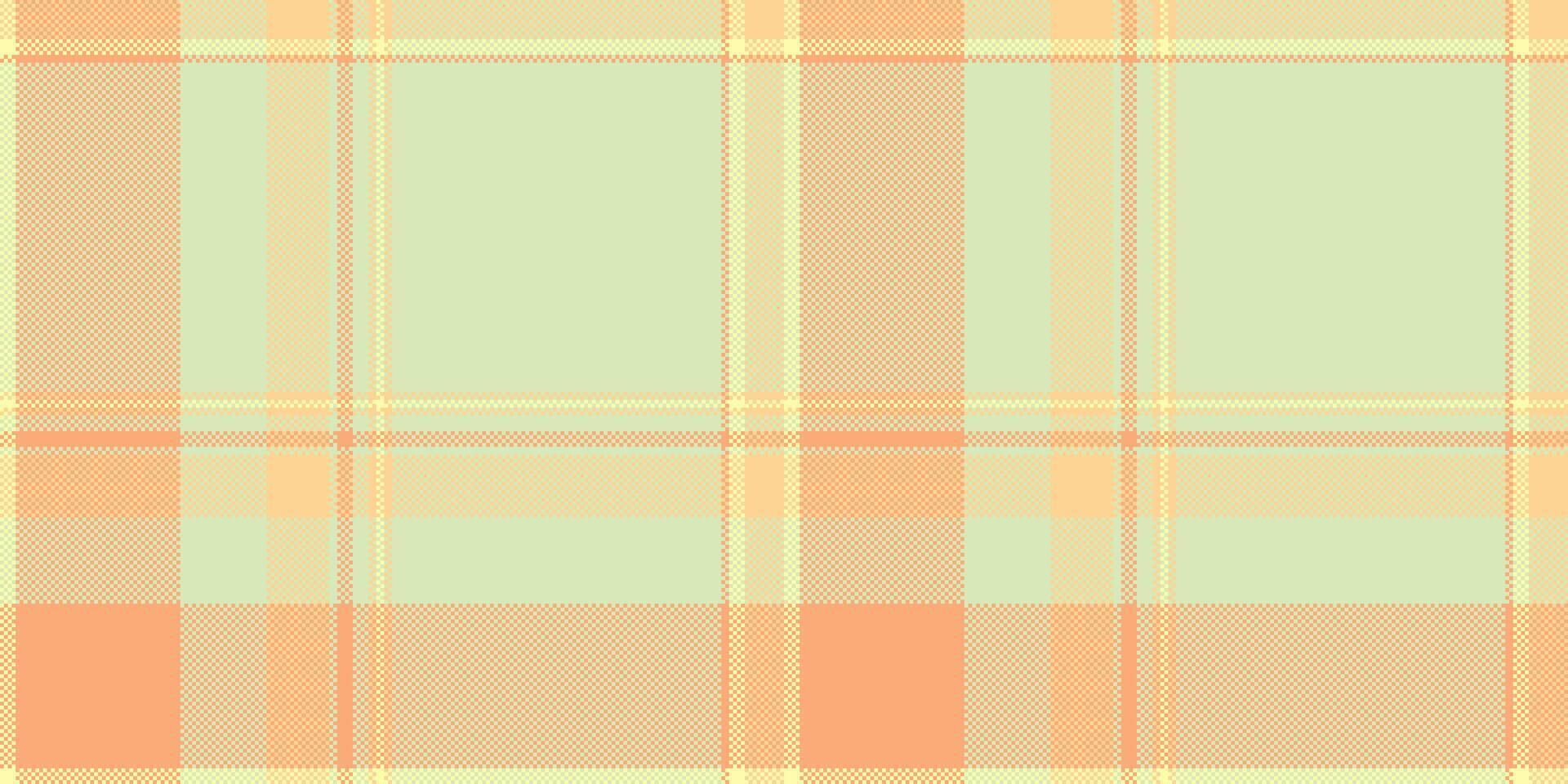 Copy space background plaid pattern, network fabric tartan. Internet textile seamless check texture in light and orange colors. vector