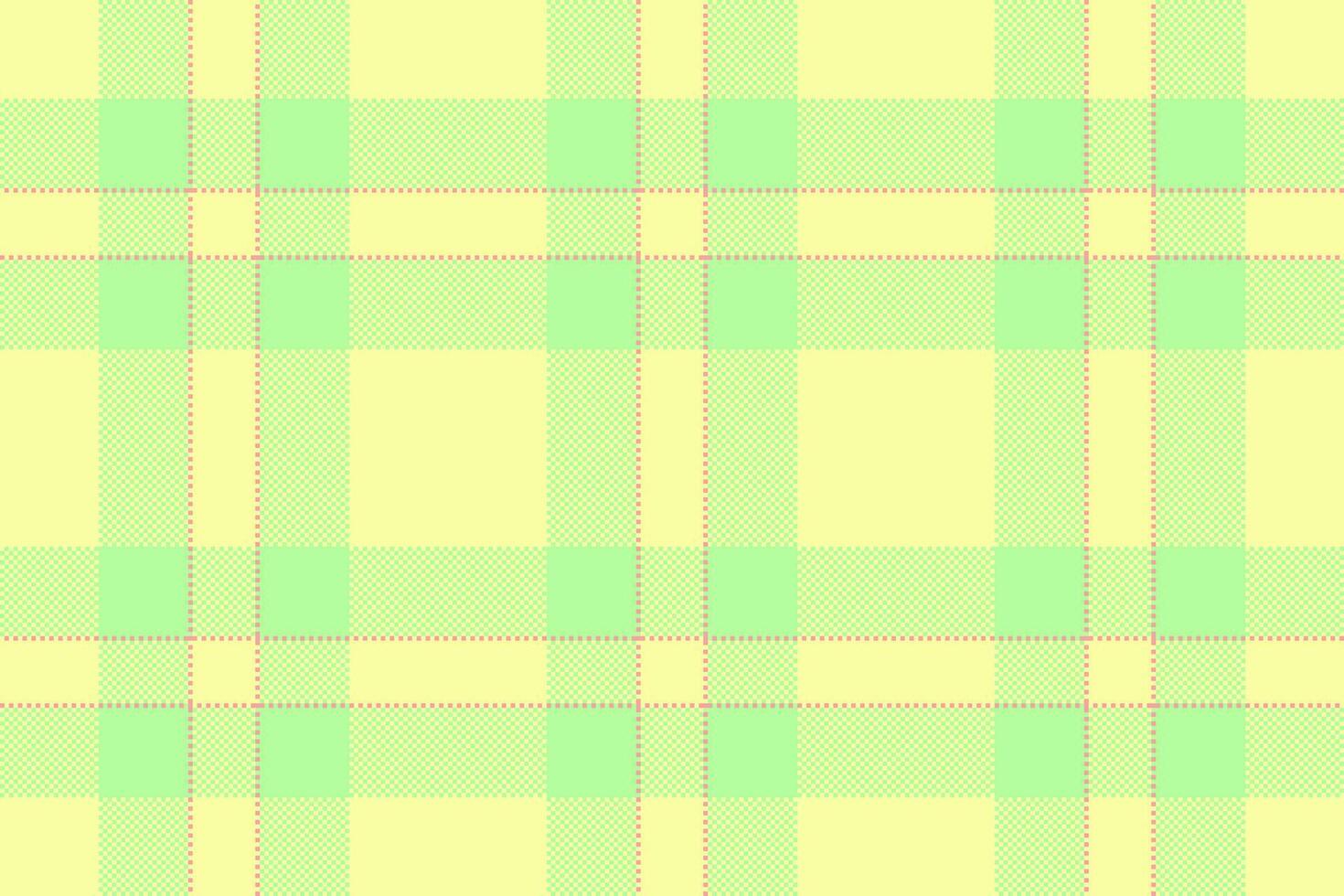 Pastel plaid pattern. Soft yellow and green create a peaceful, simple design. Perfect for backgrounds, textiles, or spring themes. Versatile calming. vector