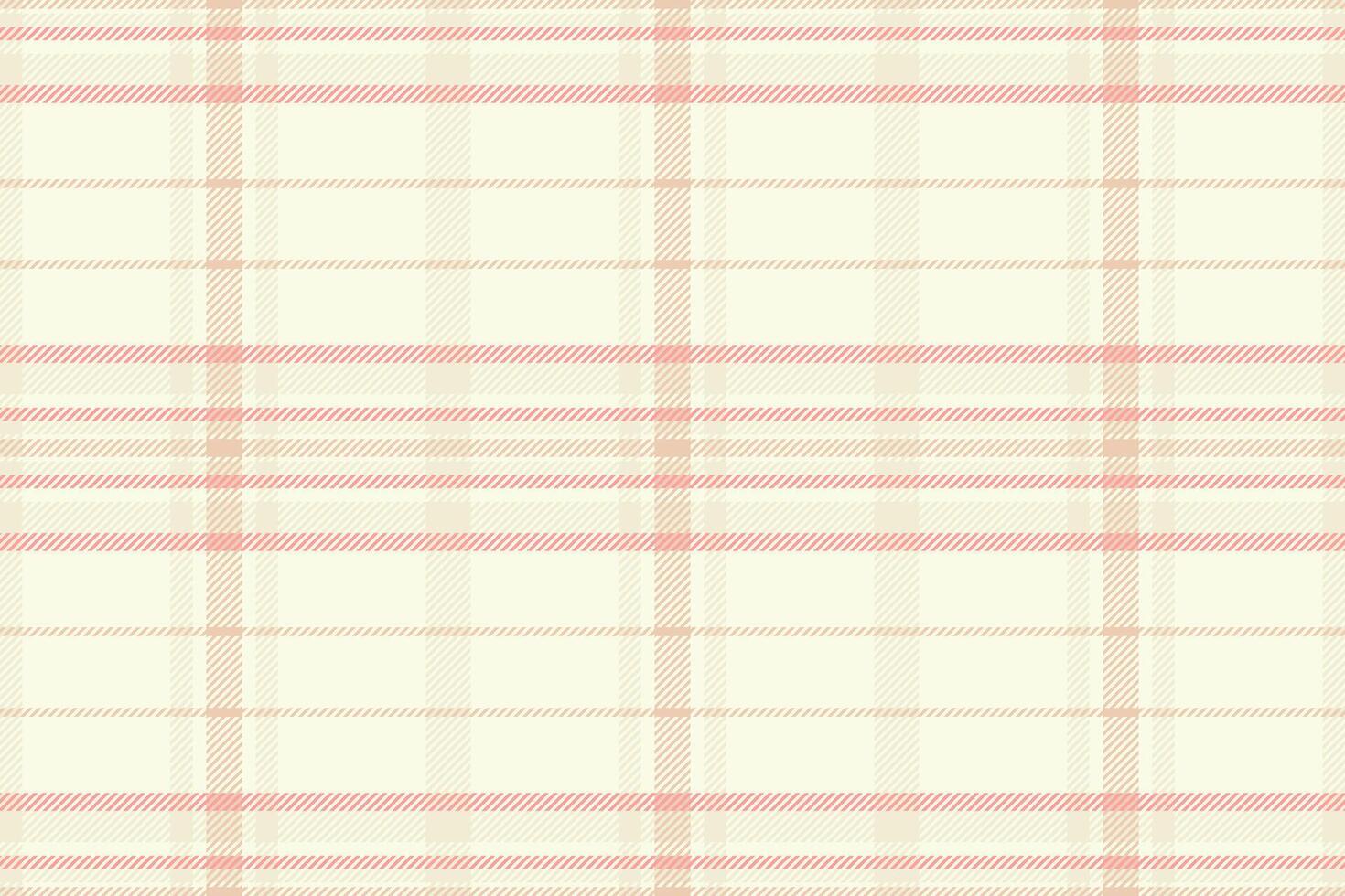 Soft plaid pattern with gentle beige and pink hues. Timeless design, perfect for backgrounds, textiles, or adding a touch of warmth. Great for web, print, and packaging. vector