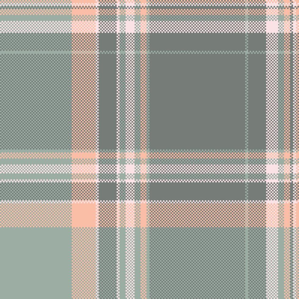 Cozy plaid pattern in muted earth tones. A seamless, versatile textile background perfect for design projects needing a rustic, retro, or minimalist touch. vector