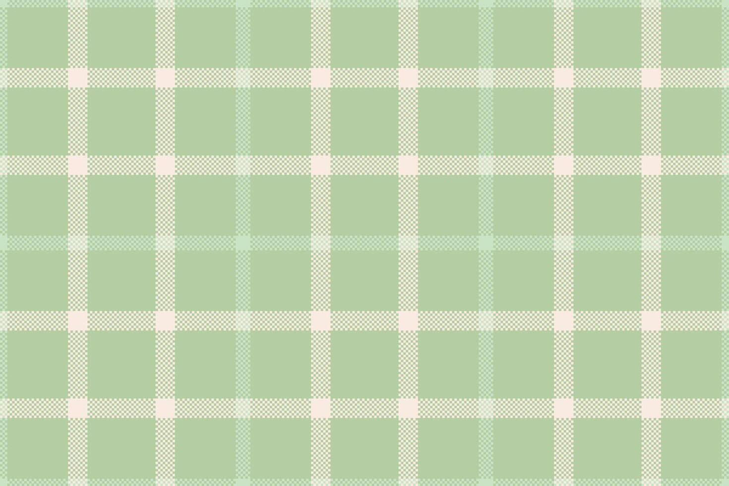 Soft green plaid pattern. Ideal for backgrounds, textiles, or web design. A versatile texture offering a blend of classic style with modern appeal. vector