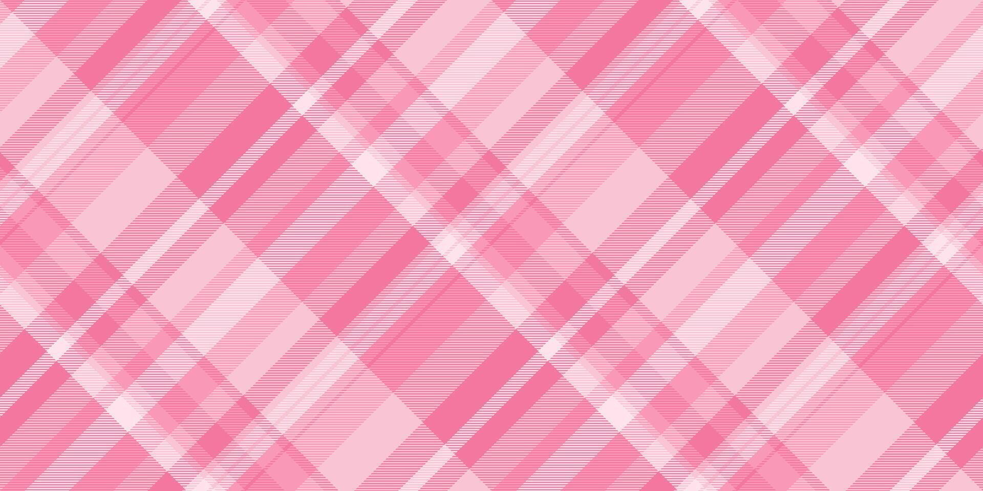 Soft pink plaid pattern, digitally rendered. Versatile backdrop for feminine designs, apparel, textiles, or festive layouts. Adds a touch of gentle charm. vector