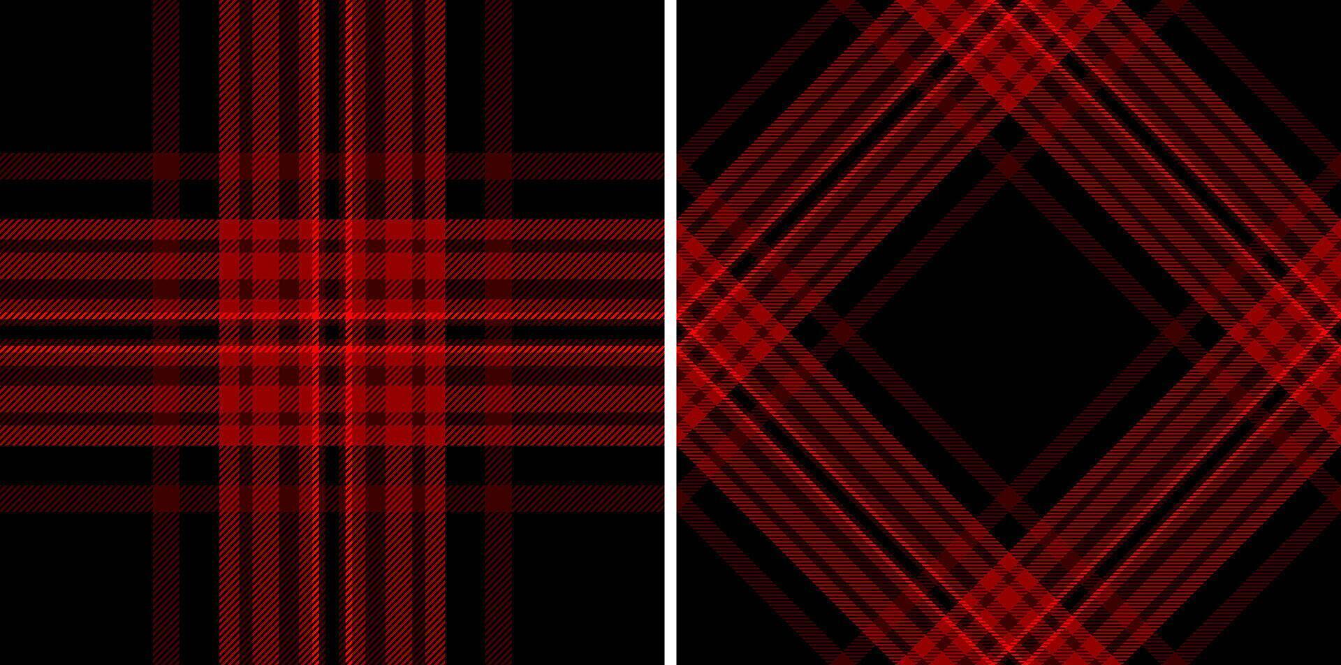 Textile seamless tartan of fabric plaid background with a texture check pattern. Set in popular colors of new year celebration ideas. vector