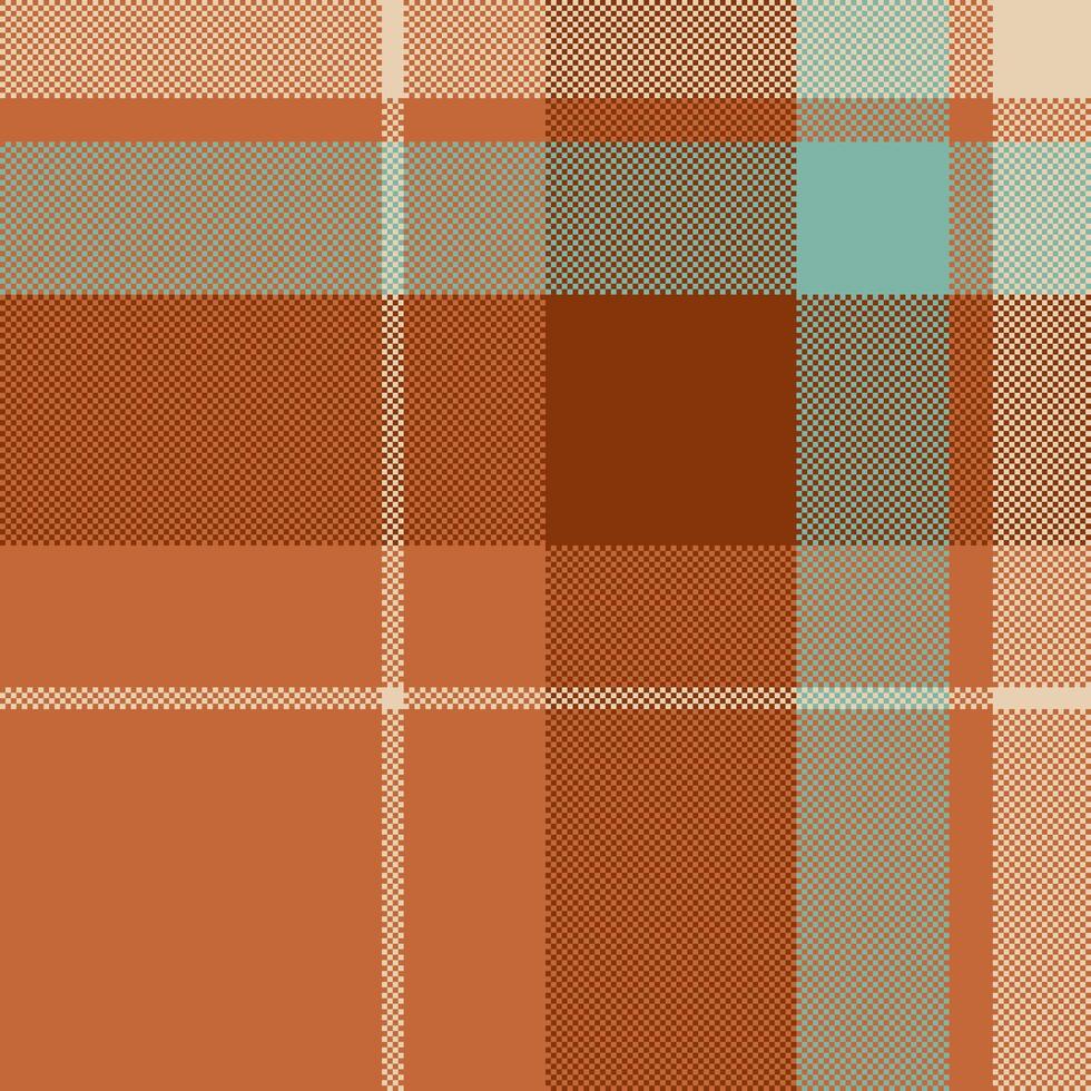Cozy, geometric textile pattern in earth tones. A versatile backdrop for rustic designs, fall themes, or retroinspired projects. Pixelated feel, perfect for digital arts. vector