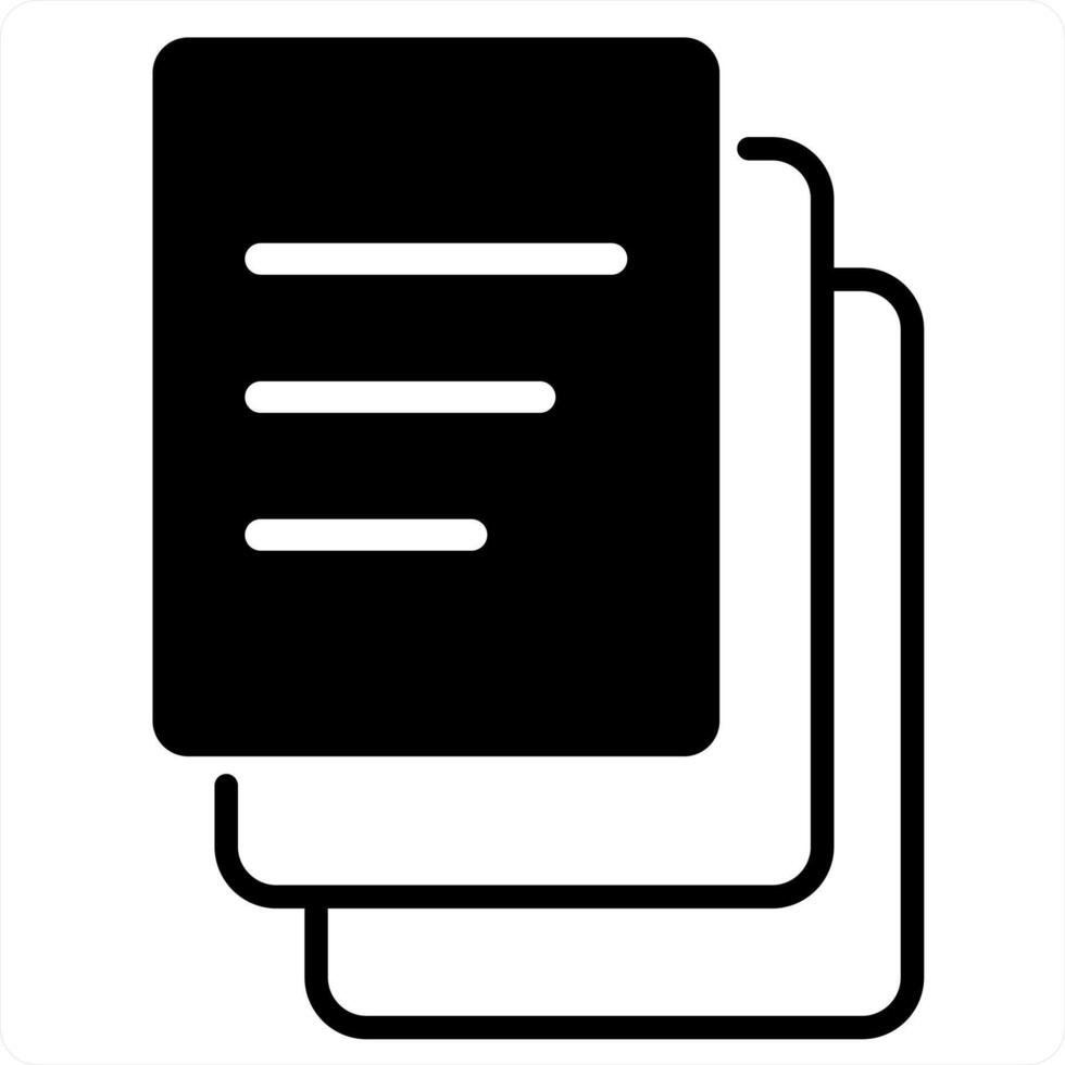 duplicar Copiar y Copiar icono concepto en negro línea color vector