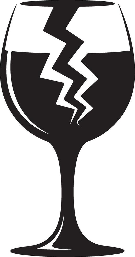 Fragile Item Icon Featuring Broken Glass Symbol For Packaging Delivery And Handling vector