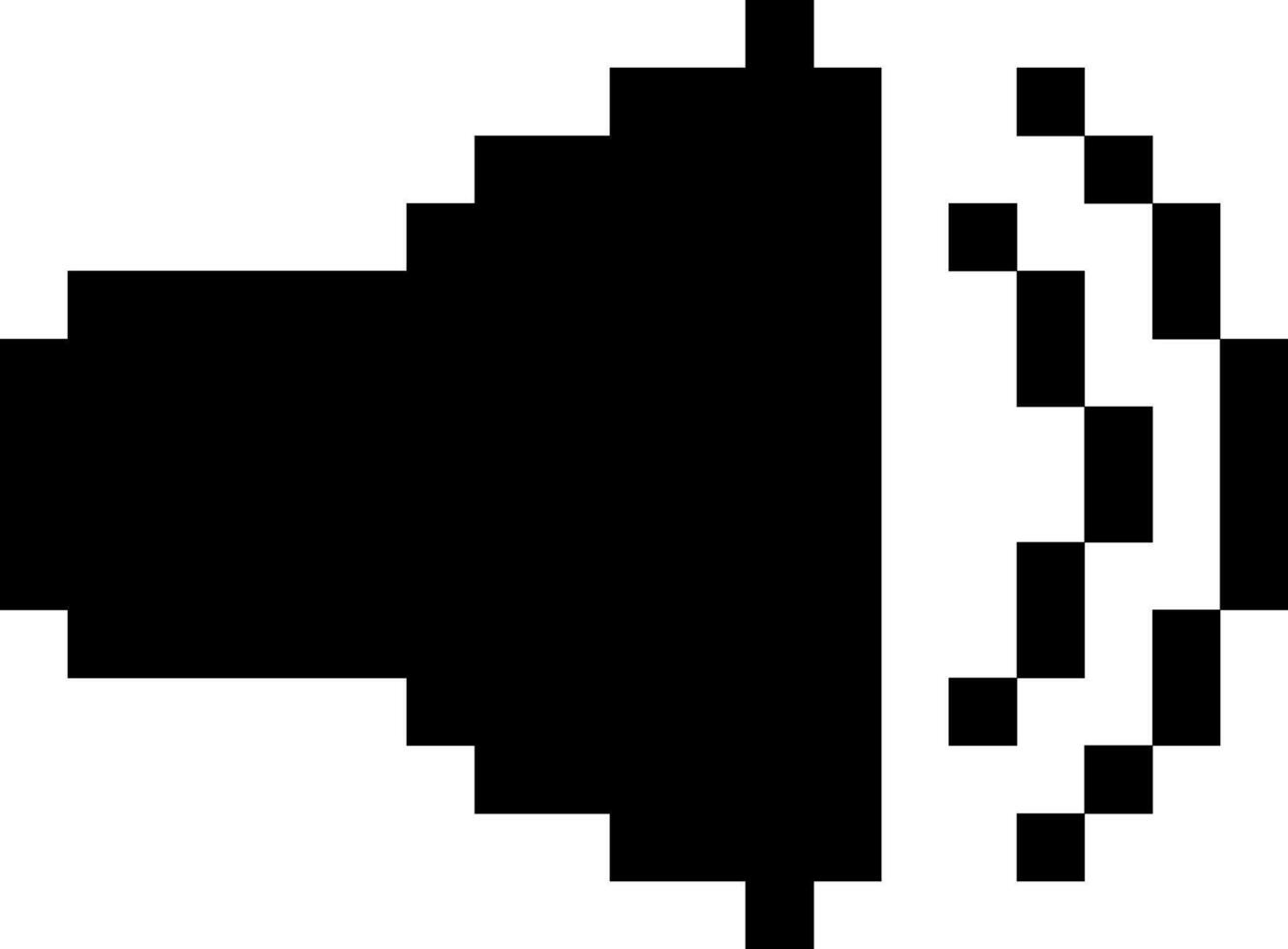 Retro 8-Bit Speaker Illustration for Sound and Audio Concepts vector