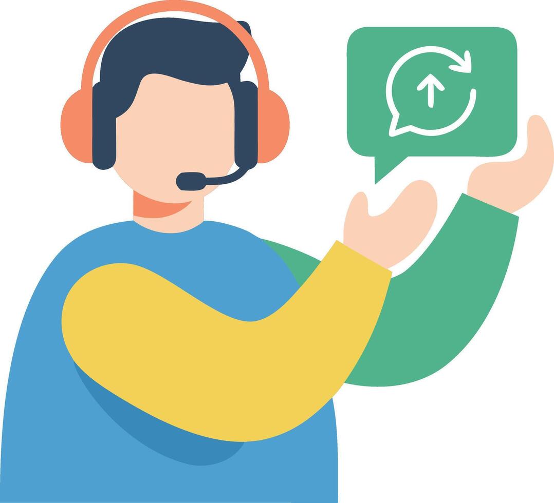 Help Desk Assistant Delivering Support and Solutions with a Customer Service Mindset vector