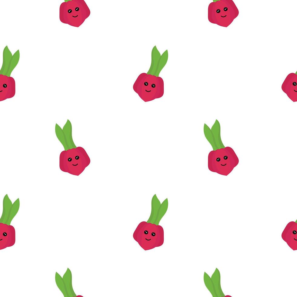 seamless pattern of onion characters vector