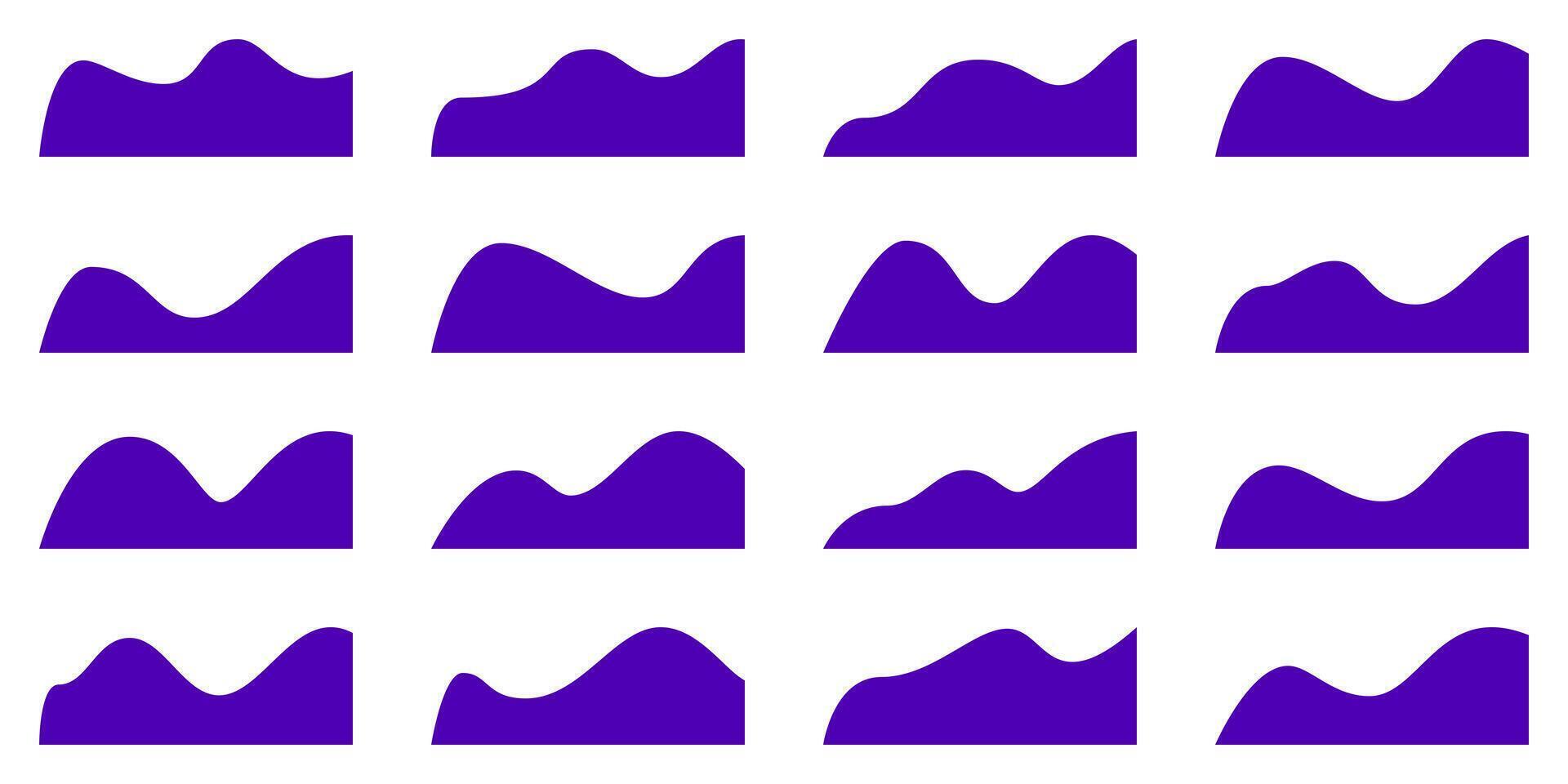 Wavy shape certificate header. Luxury curved border design, cover cover. Abstract divider for banner footer, side bar decoration. Website separator for flyer, ribbon pattern bottom page frame vector