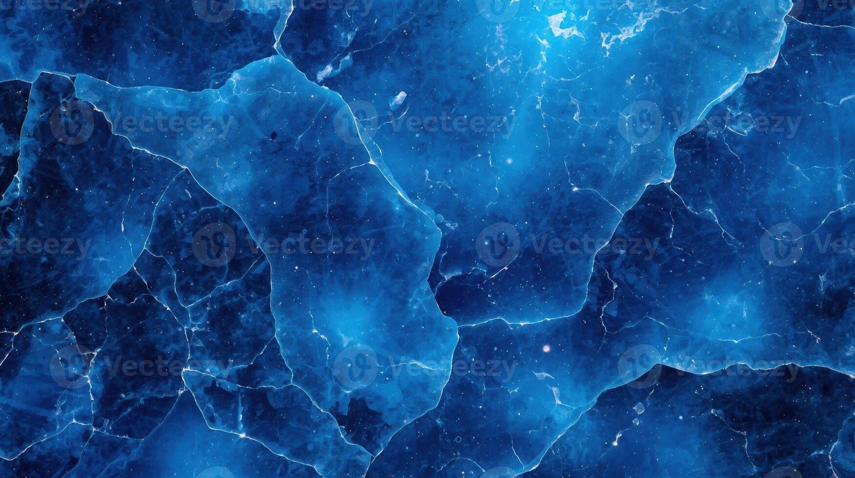 An icy blue abstract design shows flowing textured lines across a surface illuminated with bright spots, creating a frozen water pattern. photo