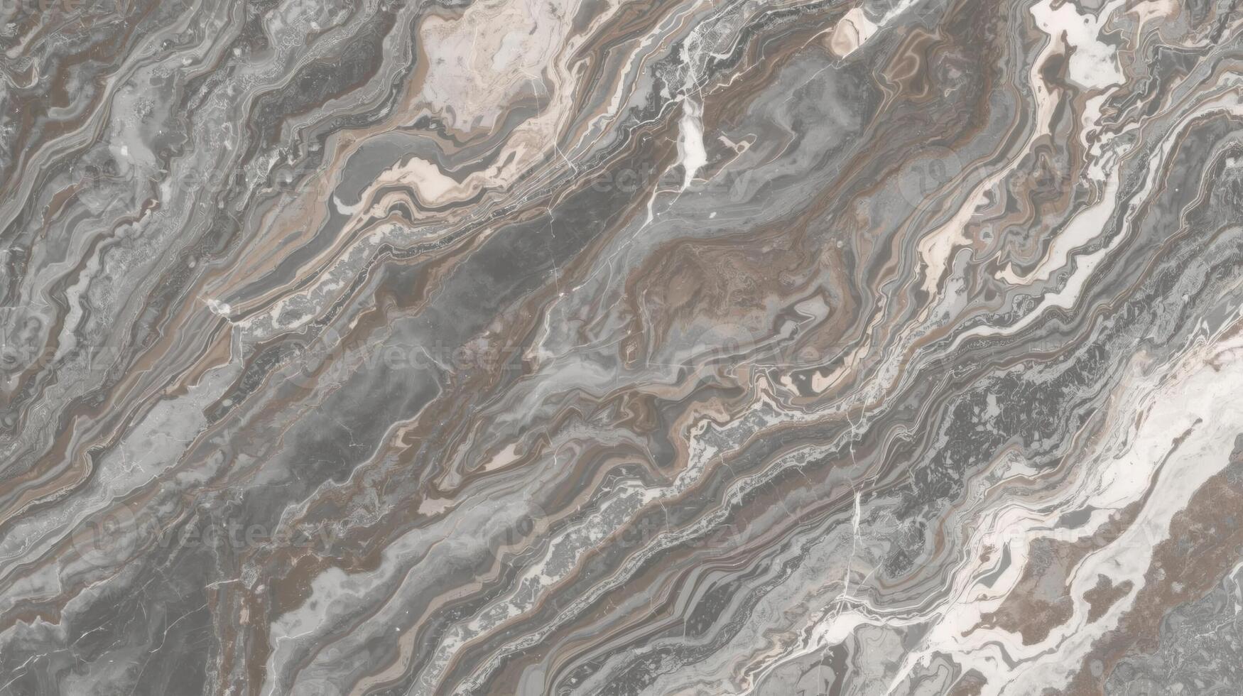Elegant marble stone texture features swirling patterns in earthy gray brown and cream tones for a luxurious natural surface background use. photo