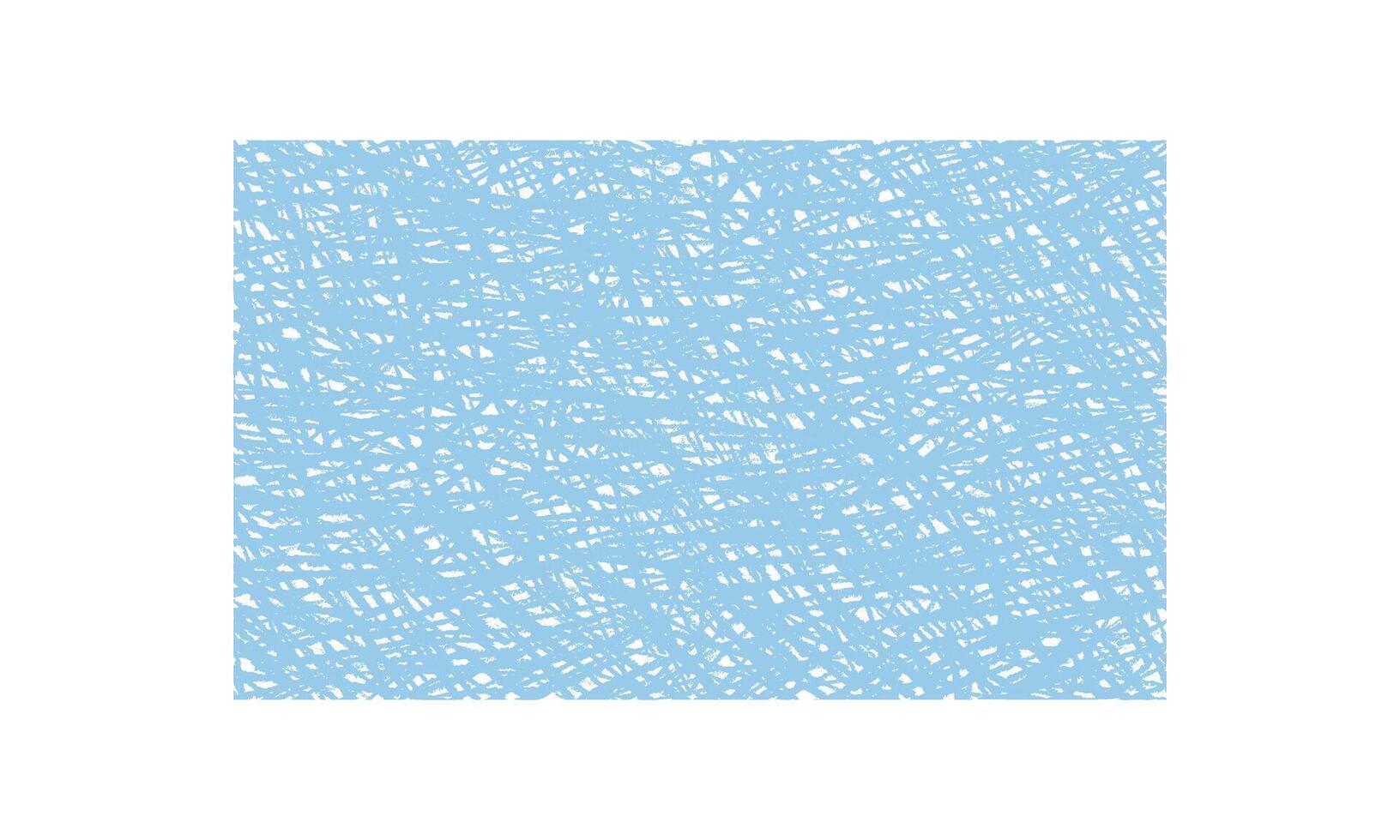 Blue chalk scribble rectangle creates a chalkboard texture background. Pastel frame graphic in fluid style, sketch surface as unique quote or art accent for creative template or border. vector