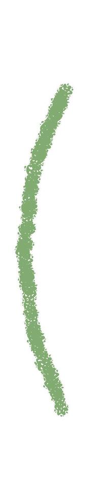 Hand drawn chalk left bracket icon with sketch texture and font character style. This bracket punctuation symbol is a classic element for minimalist art, school text, and creative typographic vector