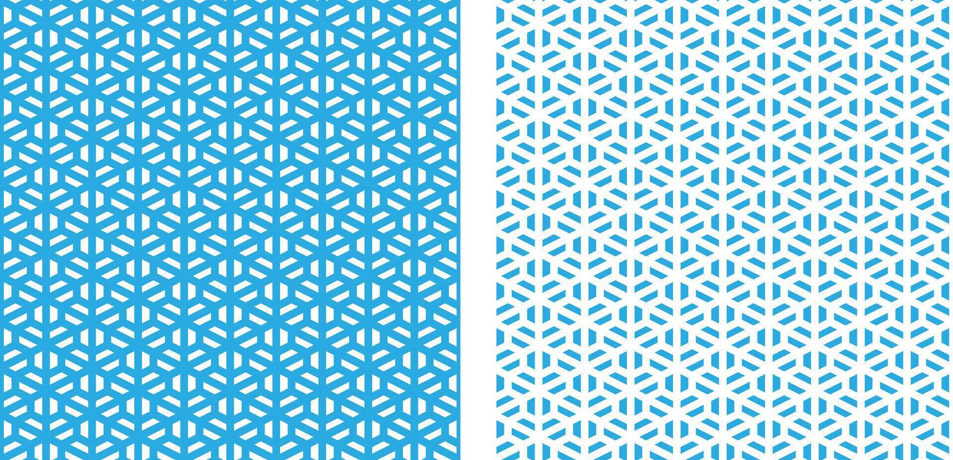 Pattern Seamless Isometric Cube Grid Motif vector