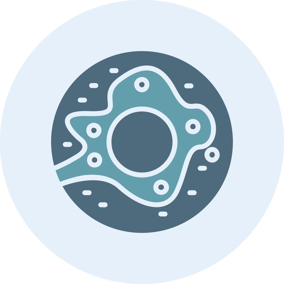 Doughnut Outlined Frame Object Icon vector