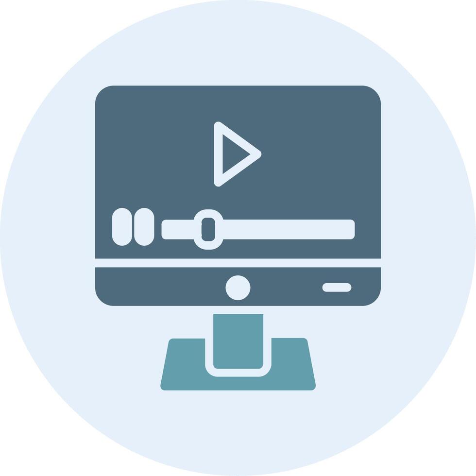 Vlog App-Based UI Graphic Icon vector