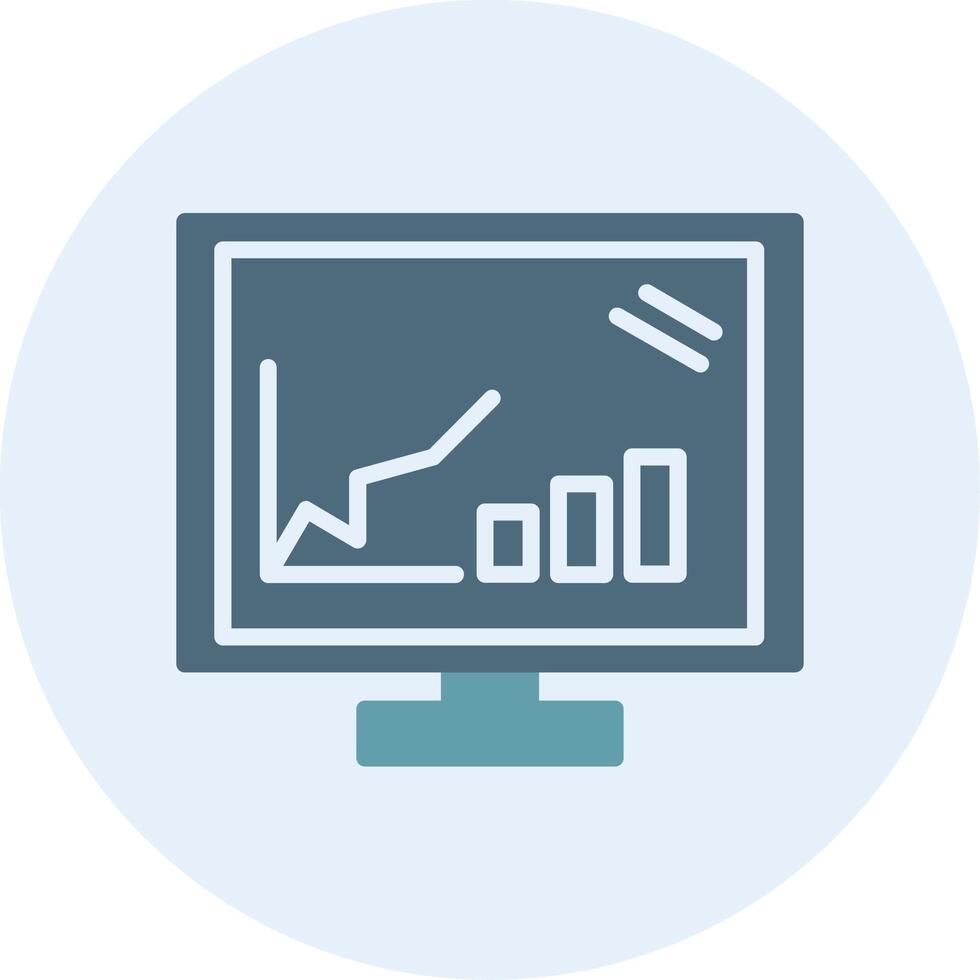 Statistical Chart UI Badge Graphic vector