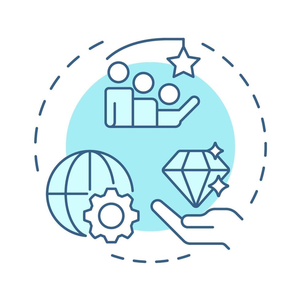 Maturity soft blue concept icon. Stable profitable company. Startup growth stage. Business development. Round shape line illustration. Abstract idea. Graphic design. Easy to use in infographic vector