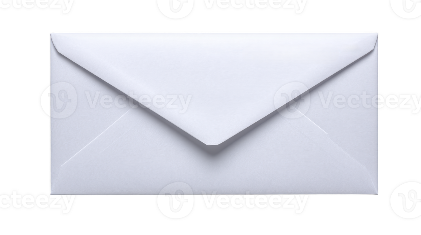 White envelope with closed flap, isolated on transparent background, used for mailing letters, invitations, or documents, symbolizing communication and correspondence png
