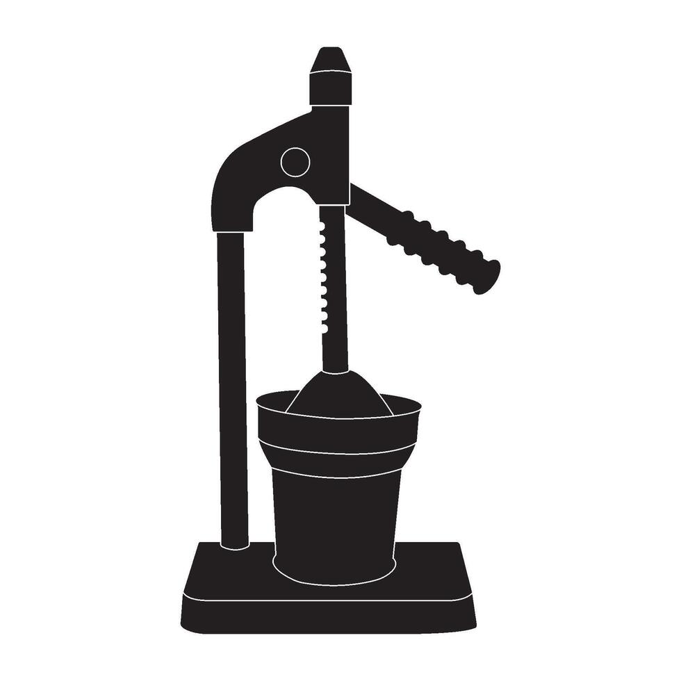 Manual citrus squeezer simple design vector