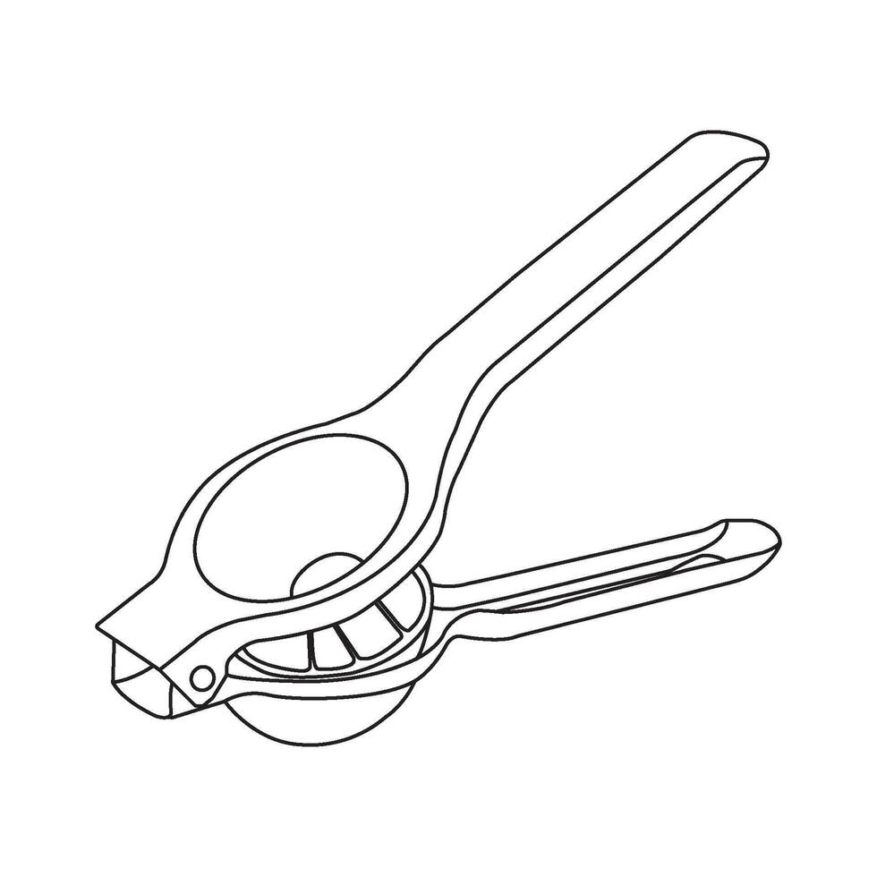 Manual citrus squeezer illustration design vector