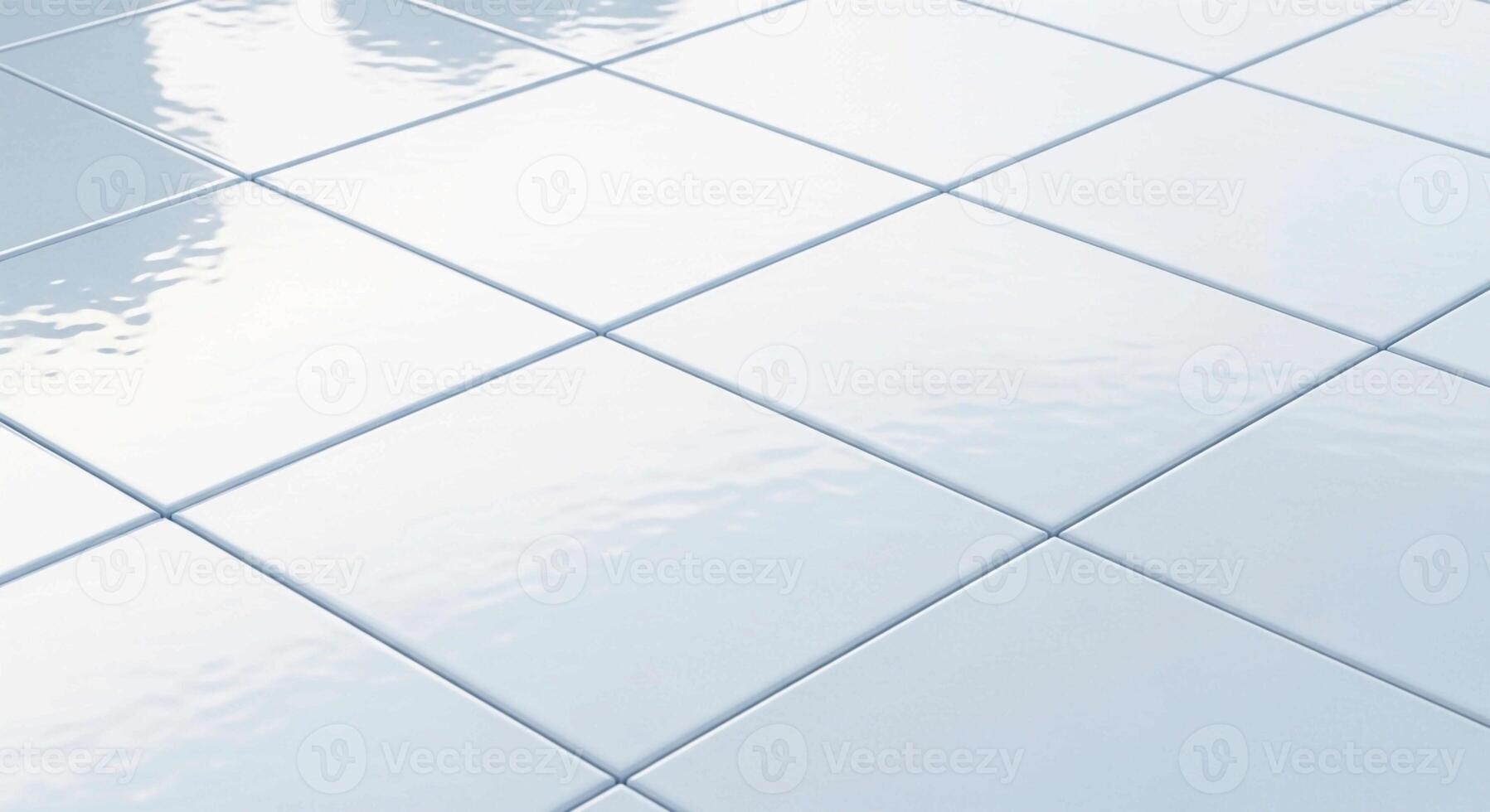 Abstract geometric pattern of intersecting thin gray lines on a bright reflective white surface creating a diamond grid photo