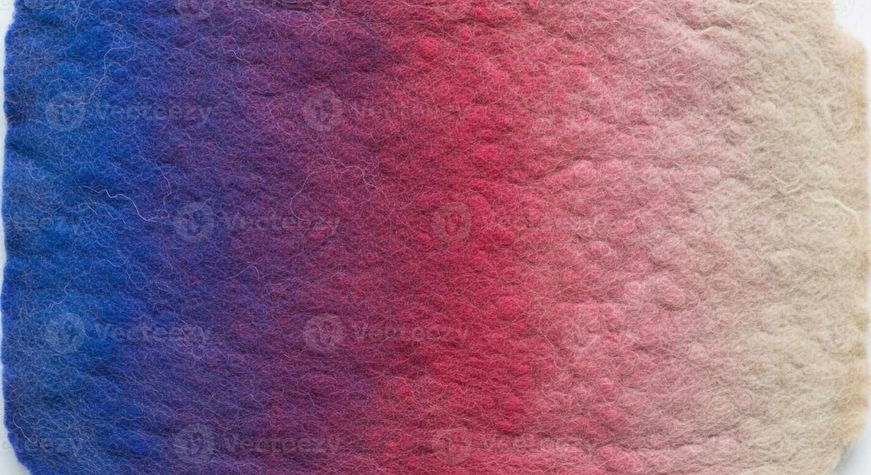 A close up textured abstract background featuring a smooth gradient transition from deep blue to vibrant red and then to a warm beige tone photo