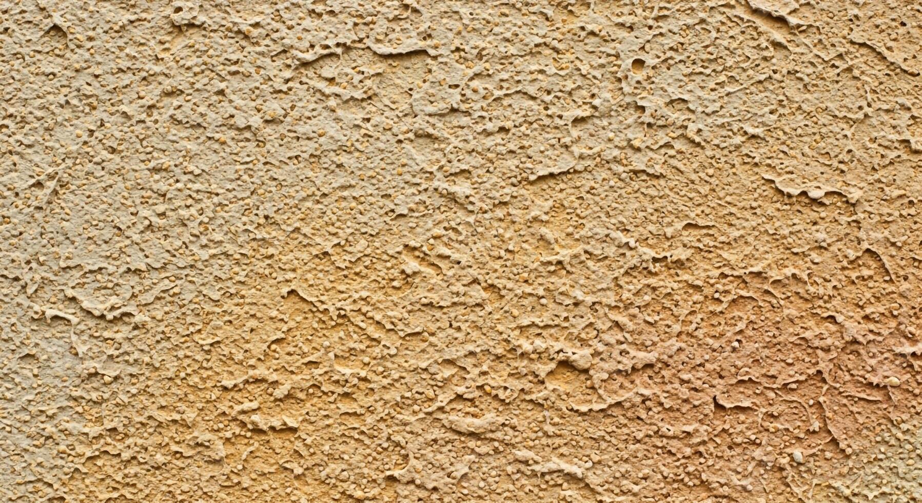 Close up textured abstract background of rough stucco with warm earthy tones and subtle color variations photo