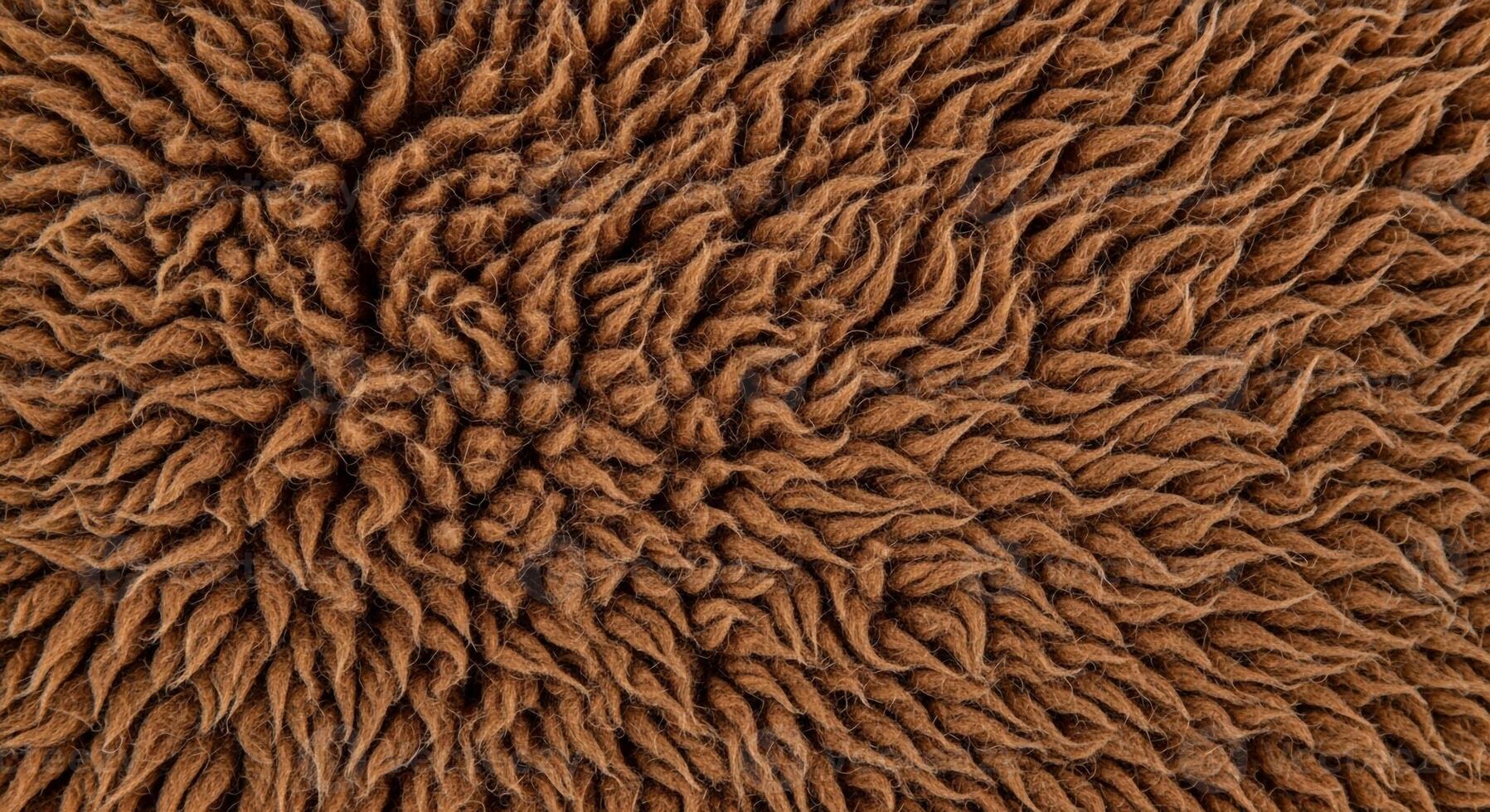 Close up macro view of a textured brown fuzzy material creating a warm and inviting abstract pattern photo
