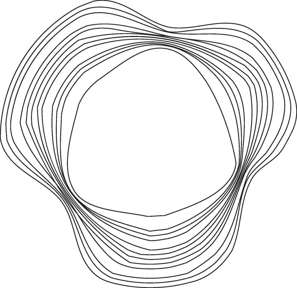 A design with multiple concentric circles arranged in a symmetrical formation, each circle having distinct spacing and size. vector