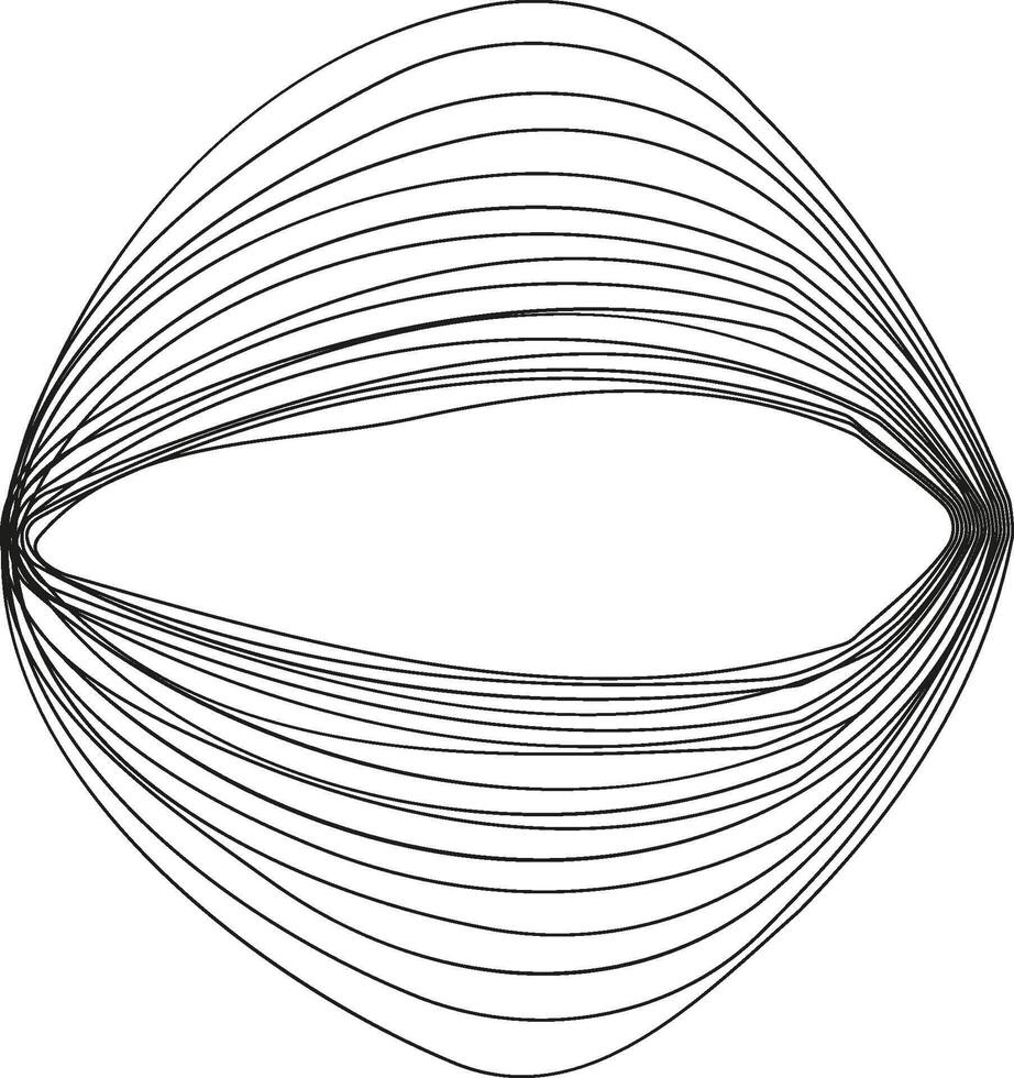 un diseño con un apretado espiral bucle, con líneas dibujado cercanamente juntos a crear un compacto, circular forma. vector