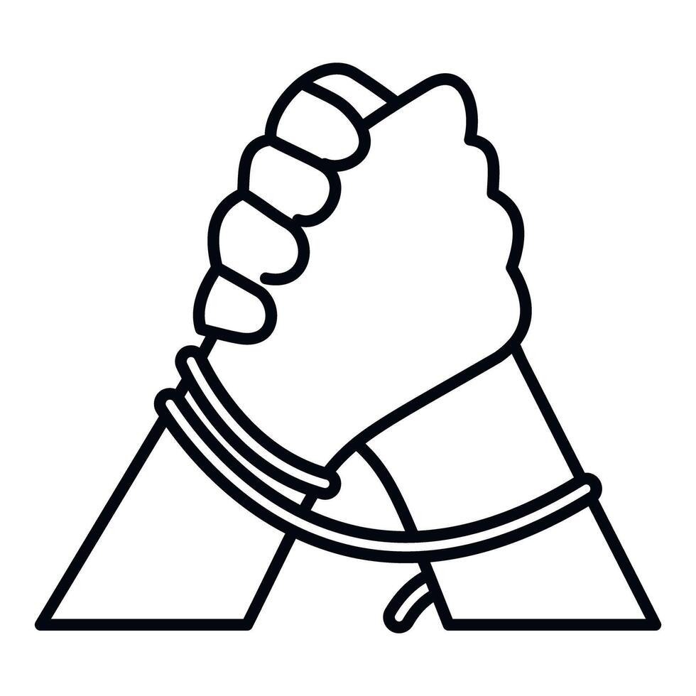 Hands grasping, showing unity, solidarity, and teamwork concept vector