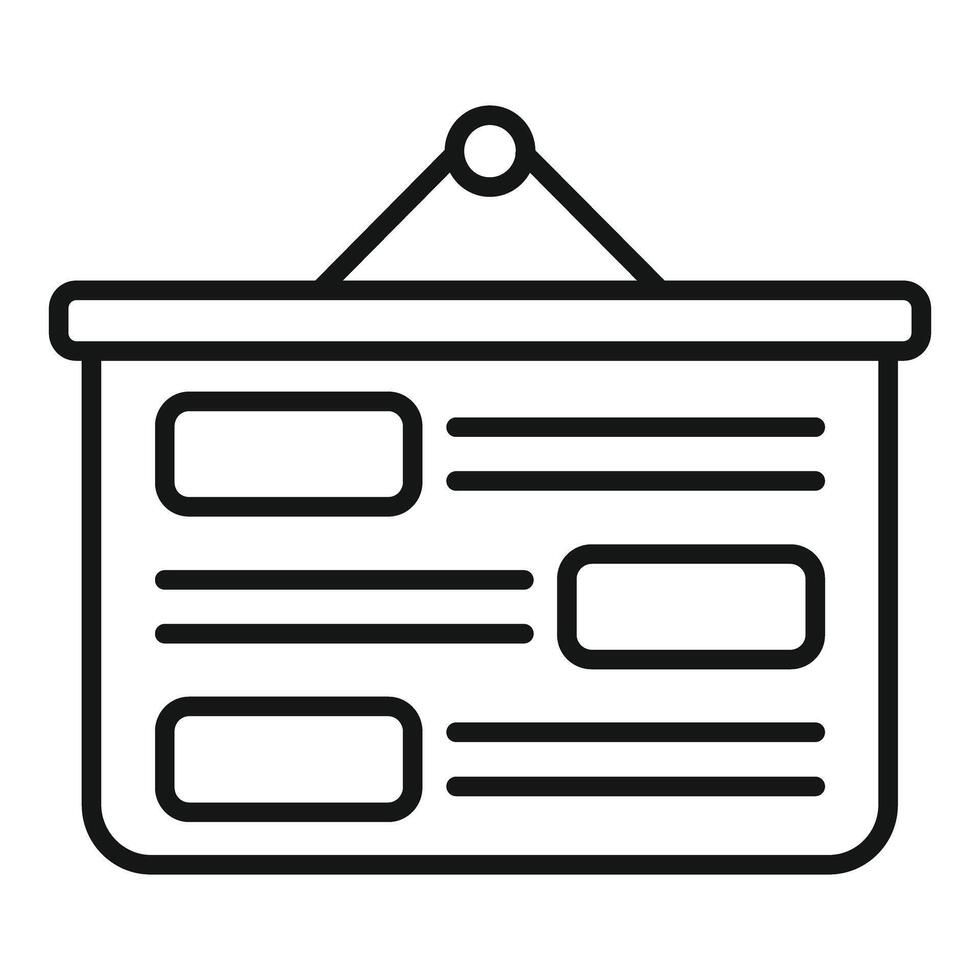 Project planning board hanging, organizing tasks, and timeline vector