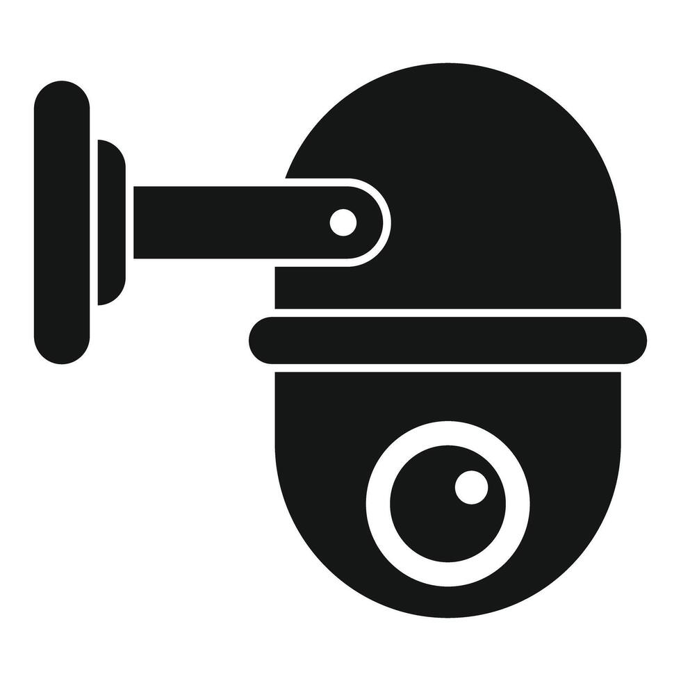 Security camera monitoring system icon for safety vector