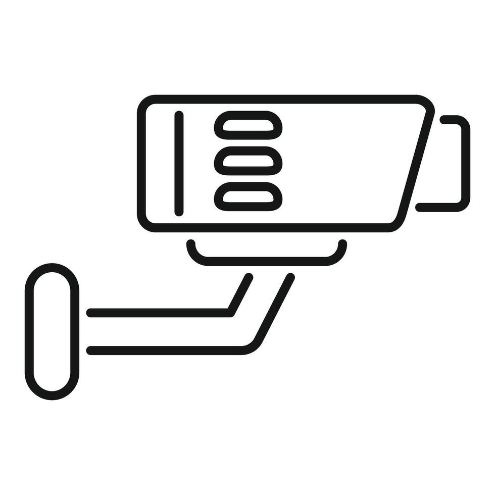 Surveillance security camera icon monitoring protection system vector
