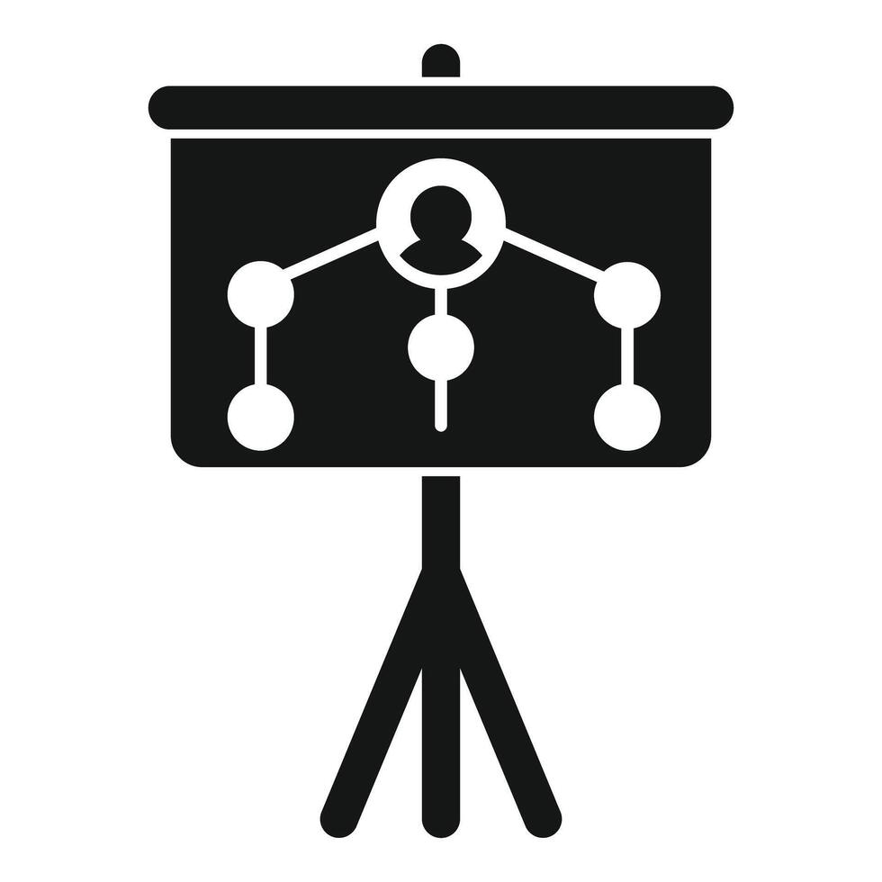 Presenting organizational chart structure showing hierarchy and teamwork vector